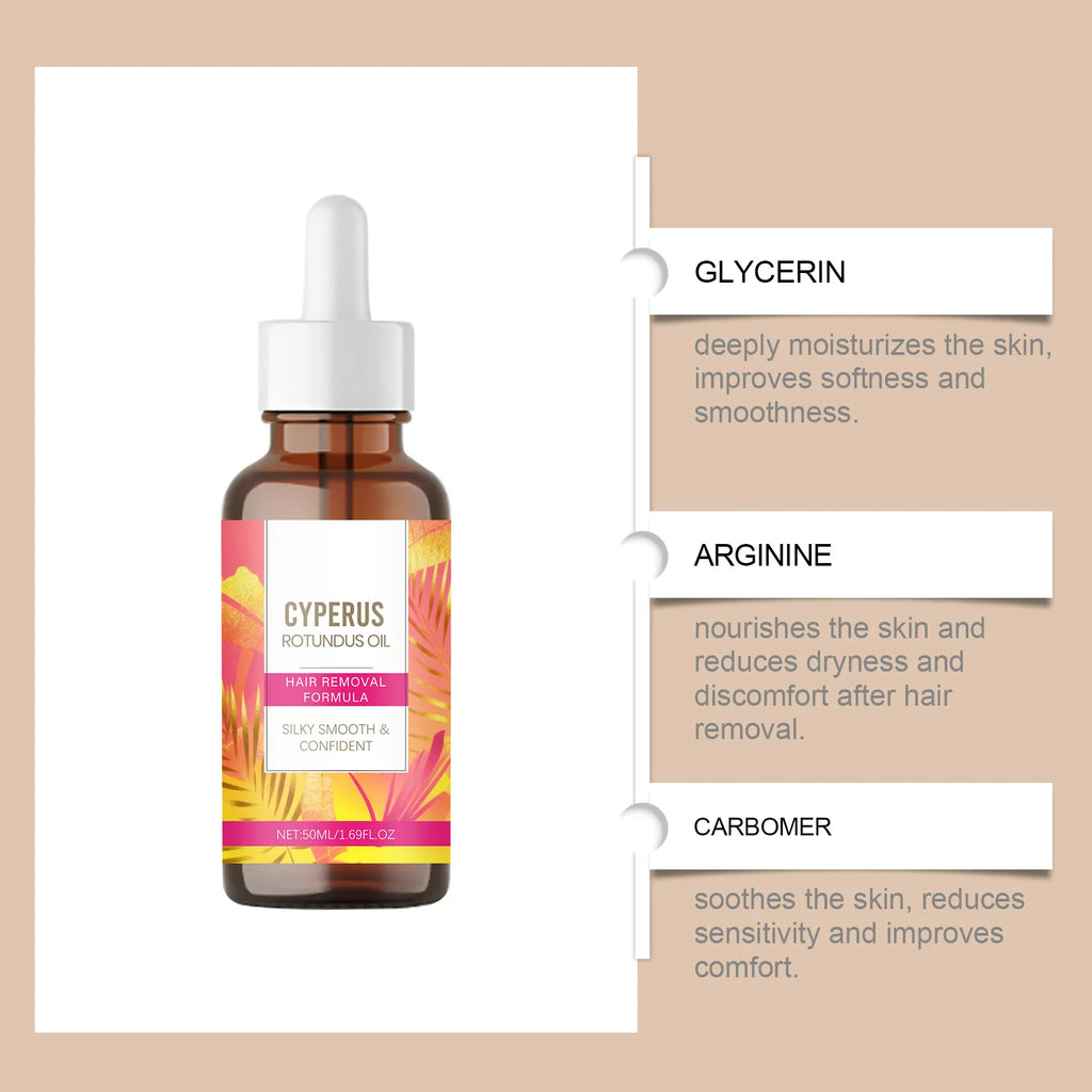 Cyperus Rotundus Oil Deeply Moisturizing Nourishes Skin Reduces Hair Removing Dryness Discomfort Soft Smooths Skincare Care Oils