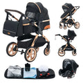 3-in-1 baby stroller travel system lightweight pram for newborns compact foldable Winter baby stroller baby buggy all-terrain