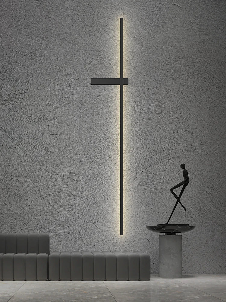 Modern Simple Living Room TV Background Wall Fitting Bedside Lighting In Bedroom Designer Staircase Light Long Indoor Wall Lamp