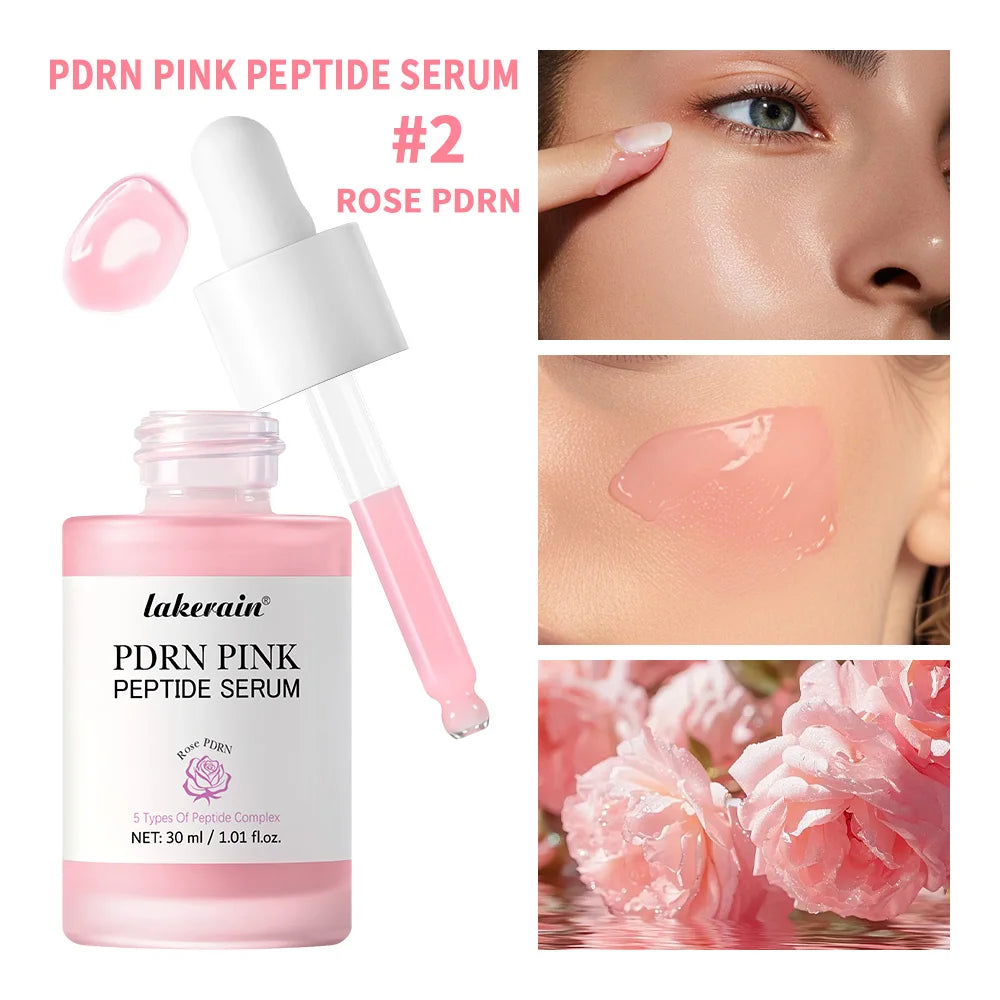 Salmon DNA PDRN Pink Peptide Serum Pink Glow Serum Remove Skin Darkness Hydrating Moisturizing Firming Korean Skincare CB DROPSHIPPING