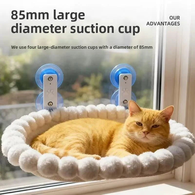 Large Wide Cat Window Bed Suction Cup Hanging Hammock for Cats Sunbathing Balcony Indoor Cat Furniture Pet Supplies CB DROPSHIPPING