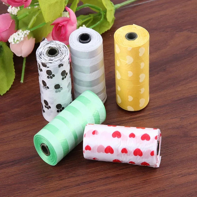 10/40Roll Dog Poop Bag Outdoor Cleaning Poop Bag Outdoor Clean Pets Supplies for Dog 15Bags/Roll Refill Garbage Bag Pet Supplies CB DROPSHIPPING