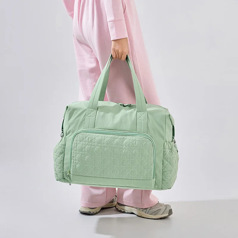 Personalized Large Capacity Mommy Bag for Women Tote Baby Diaper Nappy Bags Custom Baby Name Shoulder Solid Color Maternity Bags CB DROPSHIPPING