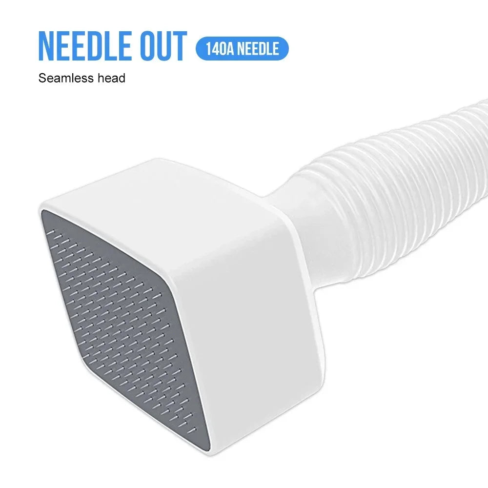 140A Derma Stamp Microneedling Face Roller Massager Adjustable Titanium Needle Length Skincare Beard Growth Scalp Hair CB DROPSHIPPING