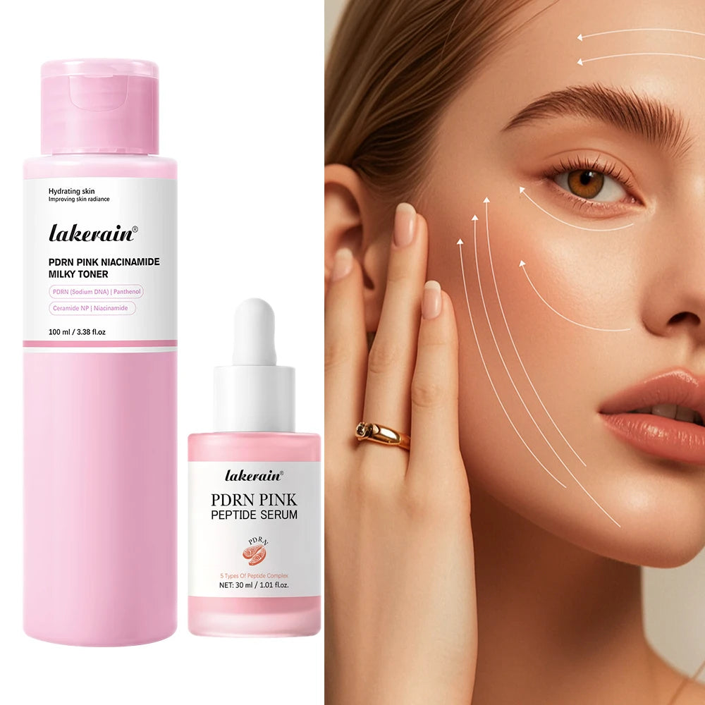 Salmon DNA PDRN Pink Peptide Serum Pink Glow Serum Remove Skin Darkness Hydrating Moisturizing Firming Korean Skincare CB DROPSHIPPING