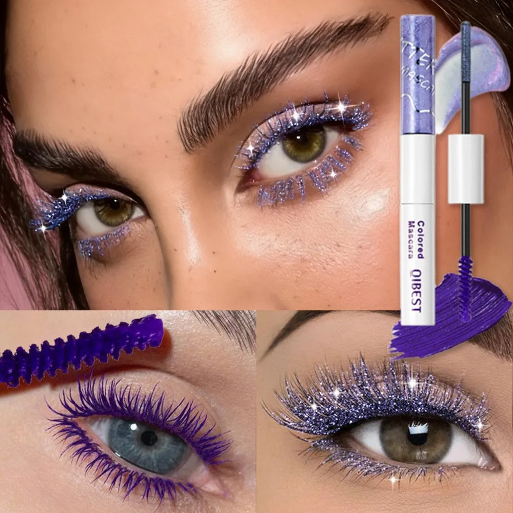 Double Head 2 IN 1 Mascara Silk Fiber Lash Mascara Volume Waterproof Lasting Non-Smudging Thick Thin Curling Mascara Eyes Makeup CB DROPSHIPPING