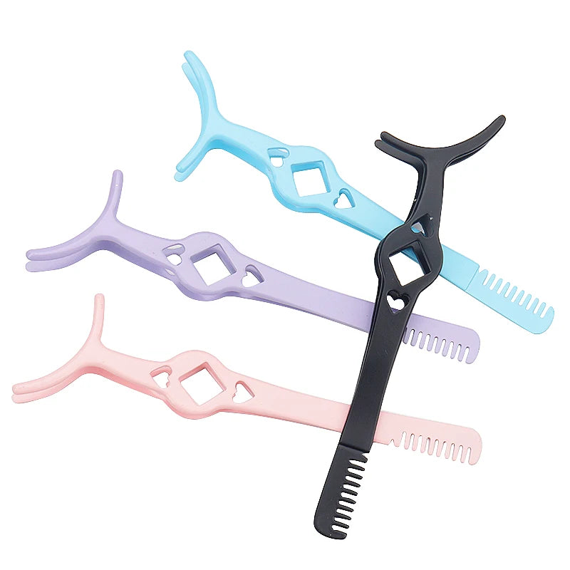1Pcs False Eyelash Tweezer Eye Lash Applicator Comb Makeup Tools Auxiliary Curler Mink Eyelashes Extension Professional Tweezers CB DROPSHIPPING