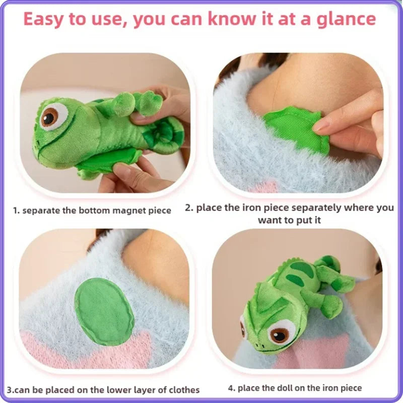 2026 Pascal Rapunzel Chameleon Lying Shoulder Plushie Toy Stuffed Doll Plush Toys Kawaii Pascal Decor Boys Girls Birthday Gift CB DROPSHIPPING