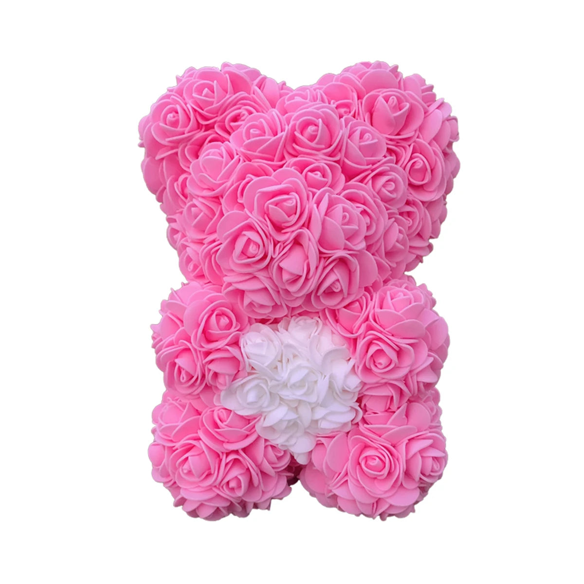 25cm Rose Teddy Bears Hearth Artificial Flower Bear For Women Valentine's Wedding Birthday Christmas Gifts