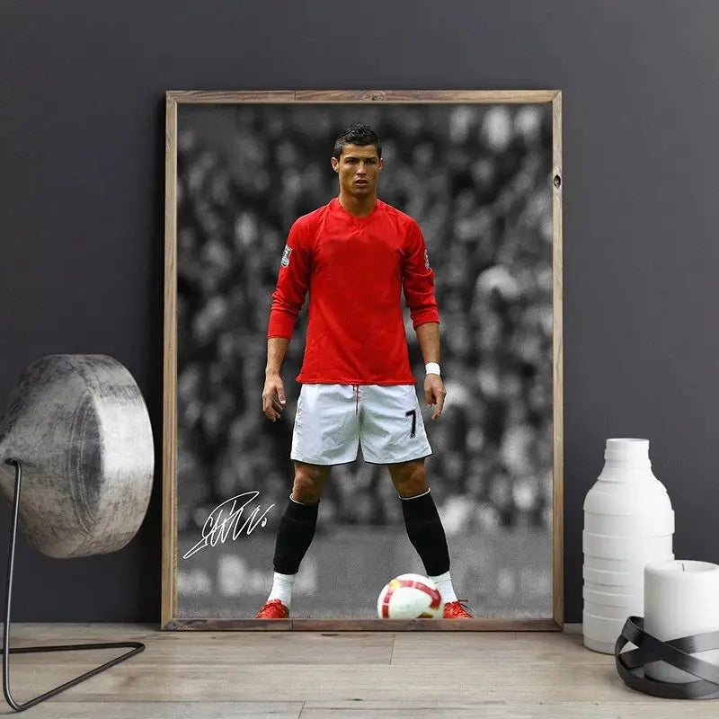 Soccer Sport Player Portrait Posters Print Football Play Picture Canvas Wall Painting Living Room Bedroom Home Decor CB DROPSHIPPING