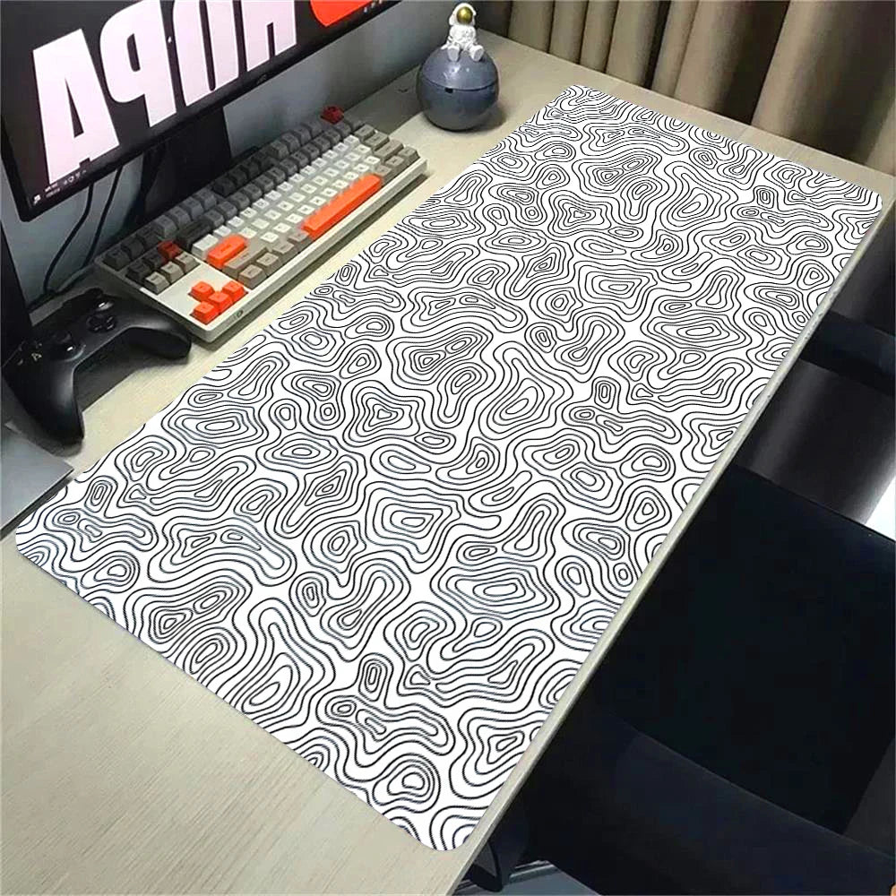Topographic Mousepad Strata Liquid Mouse Pad Black 500x1000 Mat Gamer 900x400 Extended Pad Custom Mauseped Rubber Office Carpet CB DROPSHIPPING