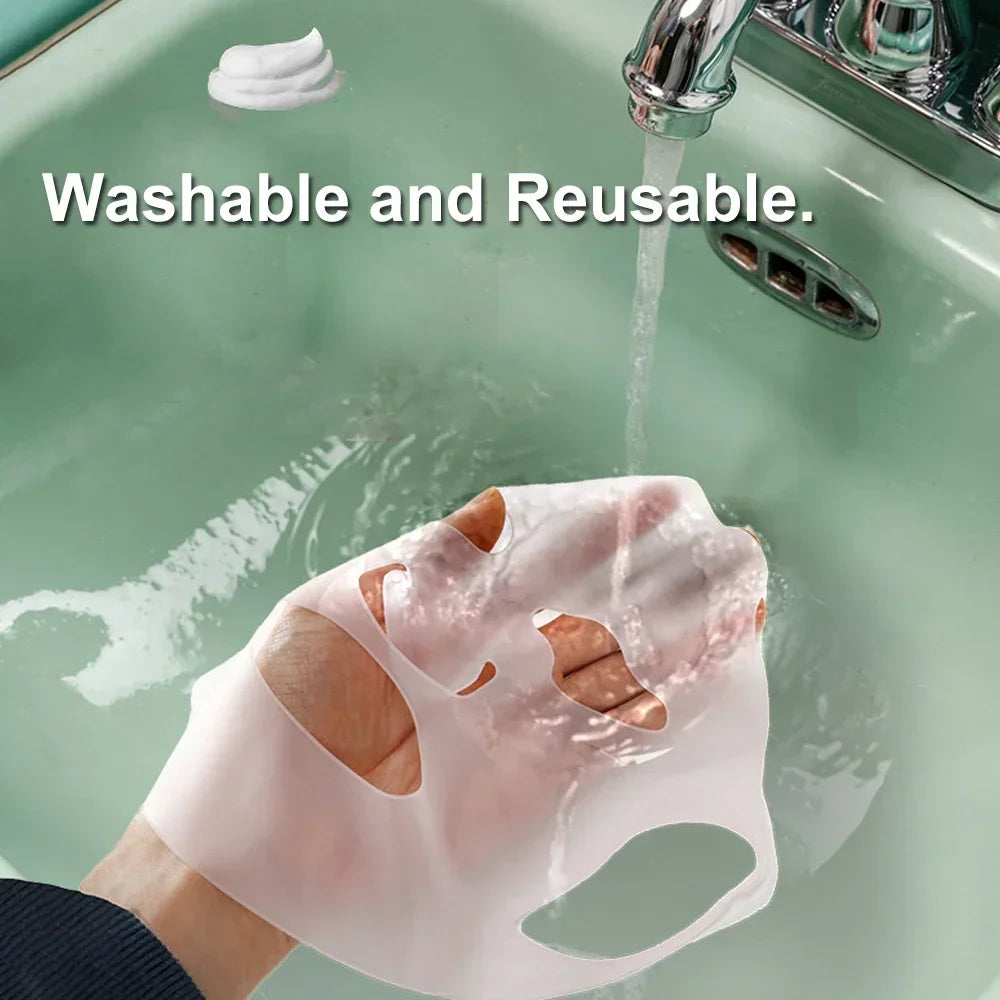 Silicone Facemask Holder Reusable Silicone Face Mask Holder for Sheet Masks Wet Locking Avoid Evaporation Skincare Beauty Tool CB DROPSHIPPING