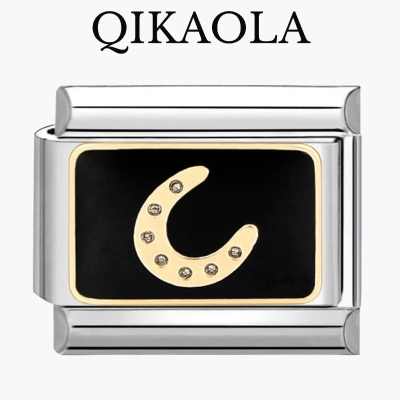 1pc Top Quality Panda Camera Red Car Guitar Italian Charms Fit 9mm Stainless Steel Bracelet Diy Jewelry Making Versatile Linking CB DROPSHIPPING