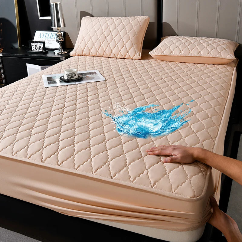 A Soft, Luxurious, High-Quality Mattress Cover  That Is Breathable and Cool, Liquid/Stain Resistant. a Mother's Day Family Gift. Machine Washable. Features Tight Elastic Edging, Pet-Friendly,