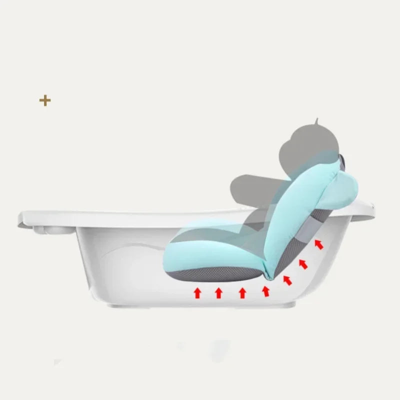 Foldable Floating Baby Bath Seat Pad Adjustable Bathtub Support Mat Shower Cushion Security Water Pad for Newborn Baby Bathing CB DROPSHIPPING