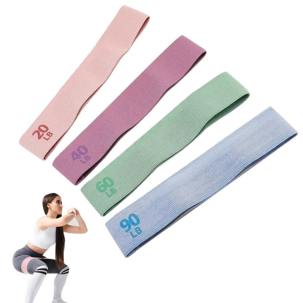 Fitness Resistance Bands with Weights, Suitable for Core Strength, Pilates, Yoga, and Full-Body Workouts, Portable Fitness Kit, the Best Choice for Yoga Studios and Gym Workouts CB DROPSHIPPING