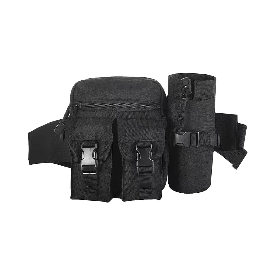 Multi-sport water bottle waist bag is detachable and suitable for outdoor sports such as mountaineering, camping, and hiking CB DROPSHIPPING