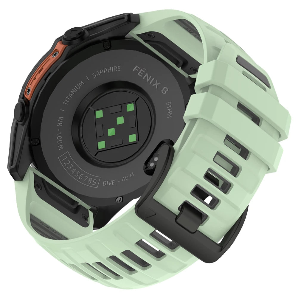 22/26mm Silicone Watchband Fenix 8 Pro Sport Strap For Garmin Tactix 7/Quatix8 Forerunner 970 965 Instinct 2X Quick Fit Bracelet CB DROPSHIPPING