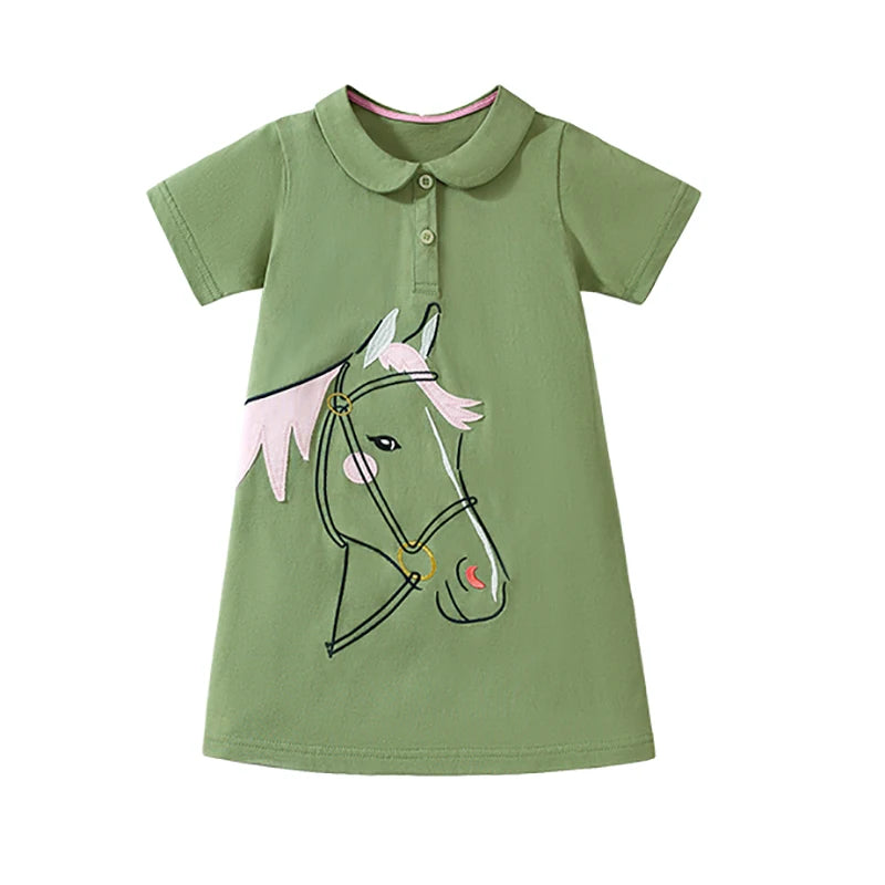 Little maven Baby Girls Casual Clothes Little  Girls 2026 New Summer Dress Kids Elegant Party Dress Children's Clothing CB DROPSHIPPING