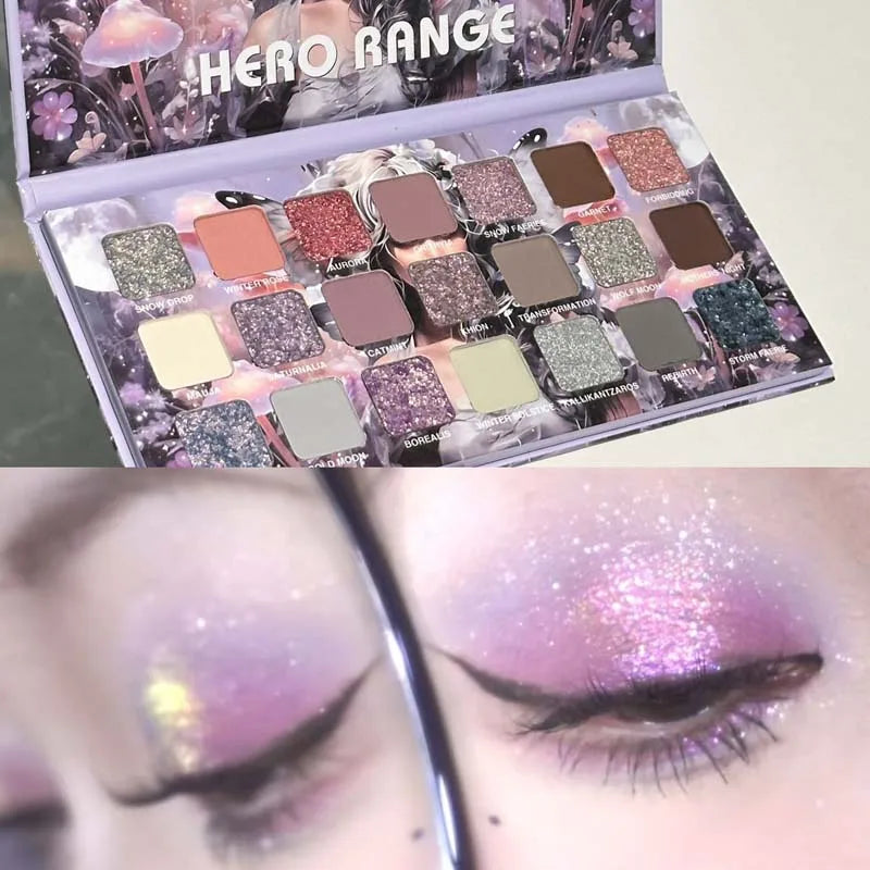 21-Color Chameleon Flashing Eyeshadow Palette Cold Moon Multi-functional Matte Shimmer Glitter Pigments Long-lasting Makeup CB DROPSHIPPING