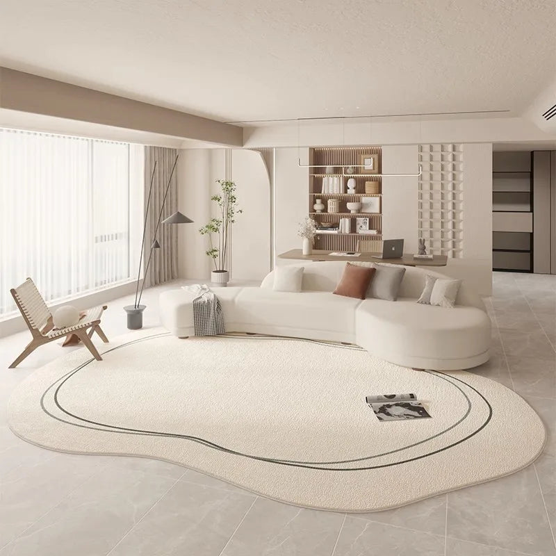 Living Room Carpet Solid Color Soft Non-slip Bedroom Rug Furry Bedside Large Area Floor Mat Home Decoration Carpets Alfombras