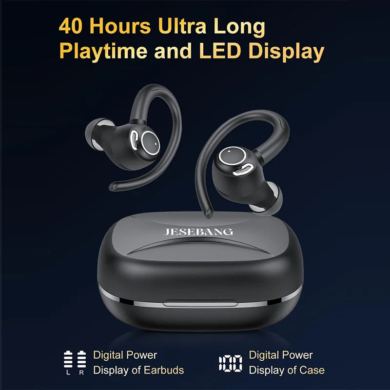 Wireless Sport Earbuds, 48H Battery, Hi-Fi Sound with Deep Bass, IP7 Waterproof for Running/Gym CB DROPSHIPPING