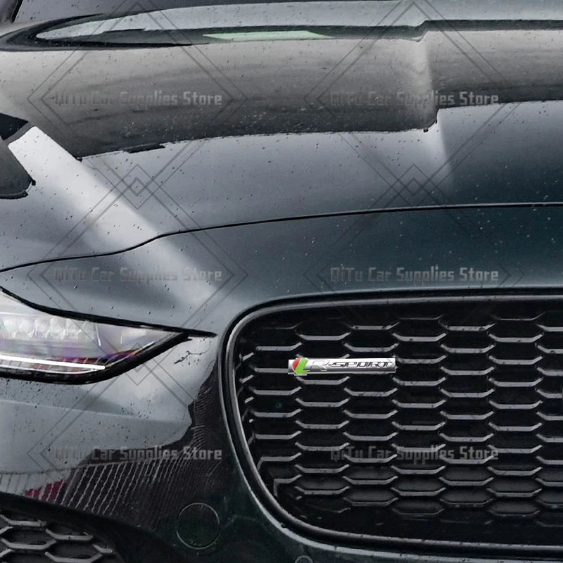Zinc Alloy S R Sport Badge Car Body Trunk Emblem 3D Grille Sticker For F-Type F-Pace S-Type XFR XE XF XJ XK XJR XFR XEL XJS XJ6 CB DROPSHIPPING