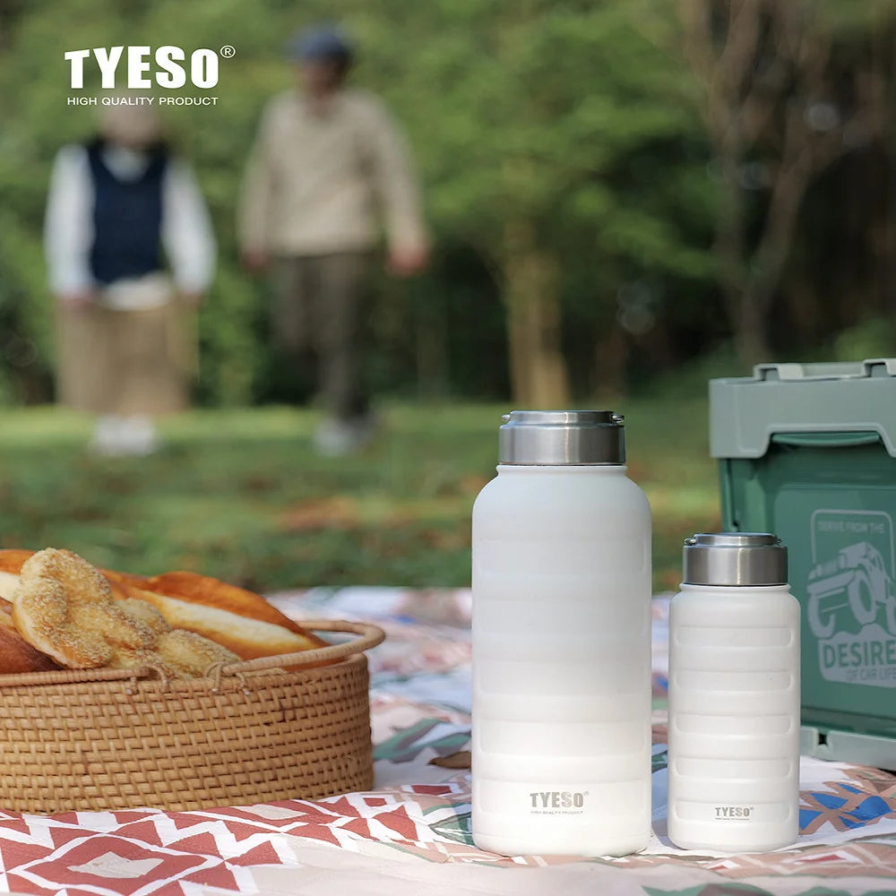 Tyeso Double Stainless Steel Thermos Mug Portable Sport Vacuum Flask Large Capacity Thermal Water Bottle Tumbler Drinks Cup