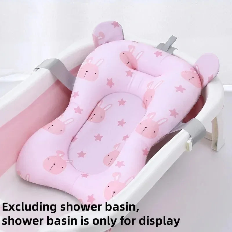 Foldable Floating Baby Bath Seat Pad Adjustable Bathtub Support Mat Shower Cushion Security Water Pad for Newborn Baby Bathing CB DROPSHIPPING