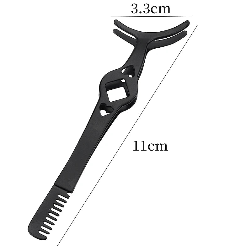 1Pcs False Eyelash Tweezer Eye Lash Applicator Comb Makeup Tools Auxiliary Curler Mink Eyelashes Extension Professional Tweezers CB DROPSHIPPING