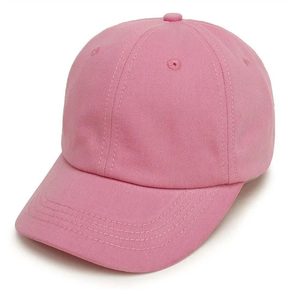 Kids Baseball Cap Low Profile Sun Hat for Boys and Girls Soft Cotton Pink Black White Gray for Baby Children CB DROPSHIPPING