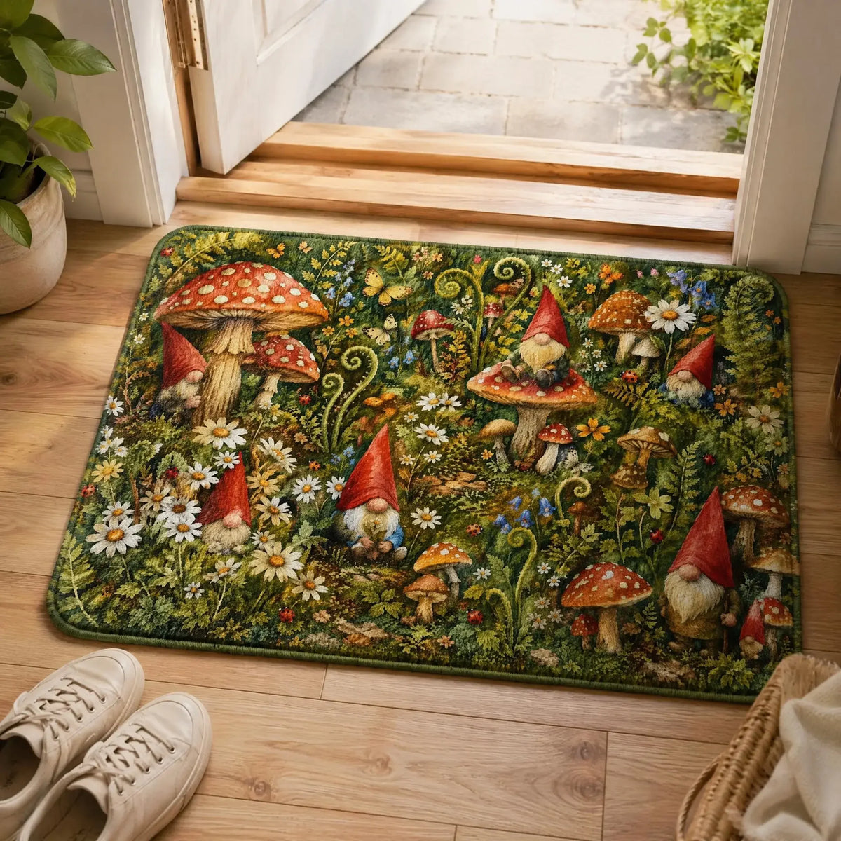 Garden Gnomes Comeback 2026 Floor Mat, Suitable For Decorating Living Rooms And Bedroom Entrances, A Unique Holiday Gift