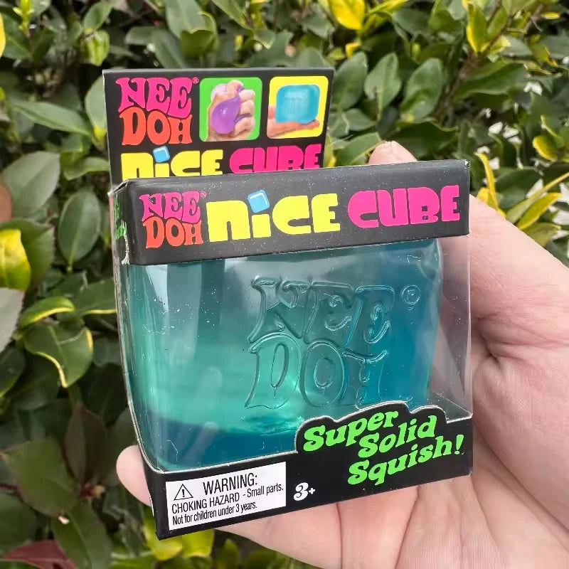 Schylling Needoh Nice Cube Sensory Nice-Sicle Stress Relief Squishy Cube Anti-Anxiety Squeeze Object For Focus ADHD Population CB DROPSHIPPING