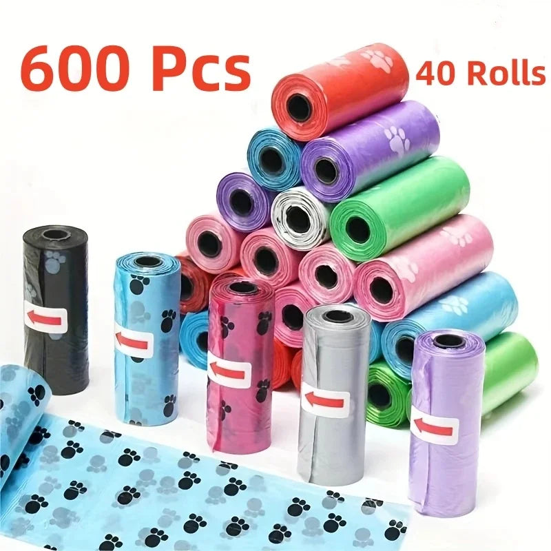 10/40Roll Dog Poop Bag Outdoor Cleaning Poop Bag Outdoor Clean Pets Supplies for Dog 15Bags/Roll Refill Garbage Bag Pet Supplies CB DROPSHIPPING