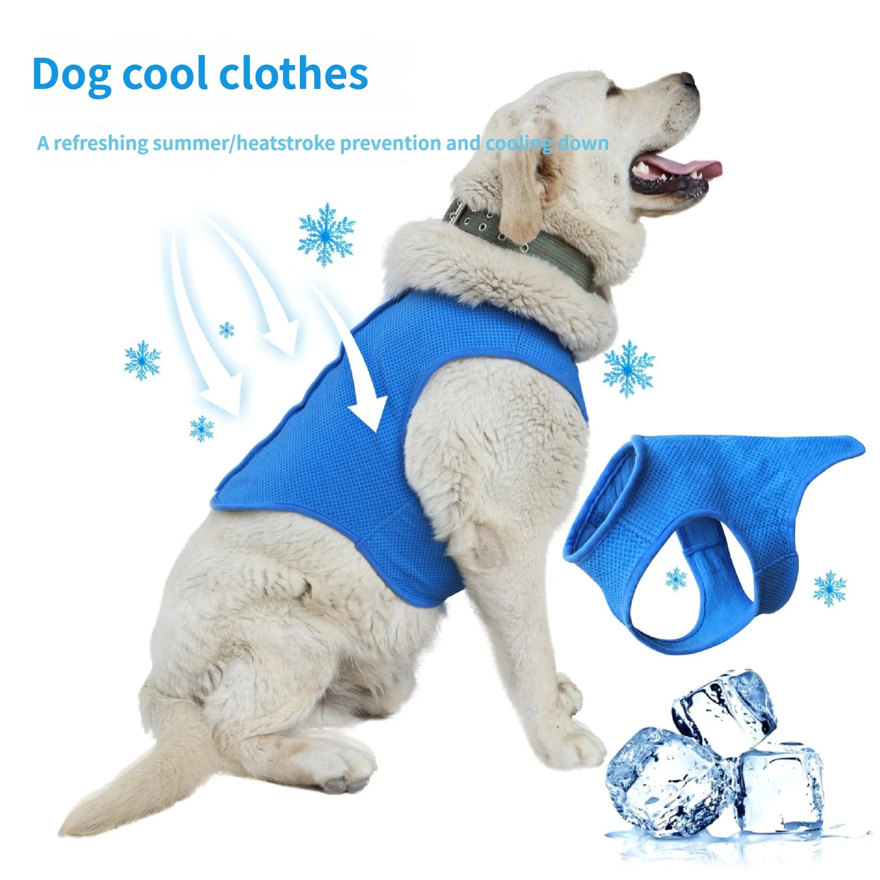 Dog harness Summer Pet Cooling Vest Ice Feeling Short Sleeve Thin Breathable Sun Protection Clothes for Dogs and Cats